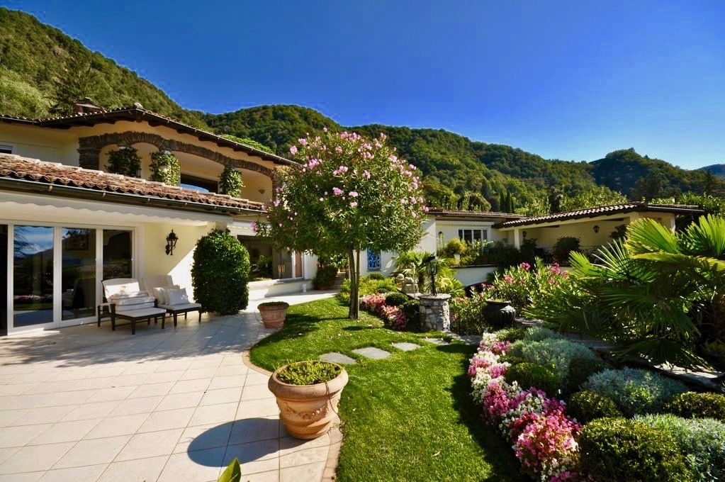 Luxury Mediterranean Style Villa with Lugano Lake View in Morcote