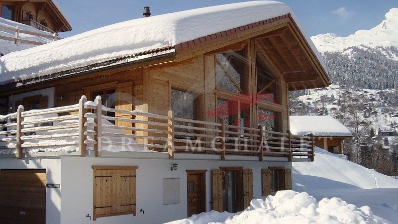 The chalet in winter conditions